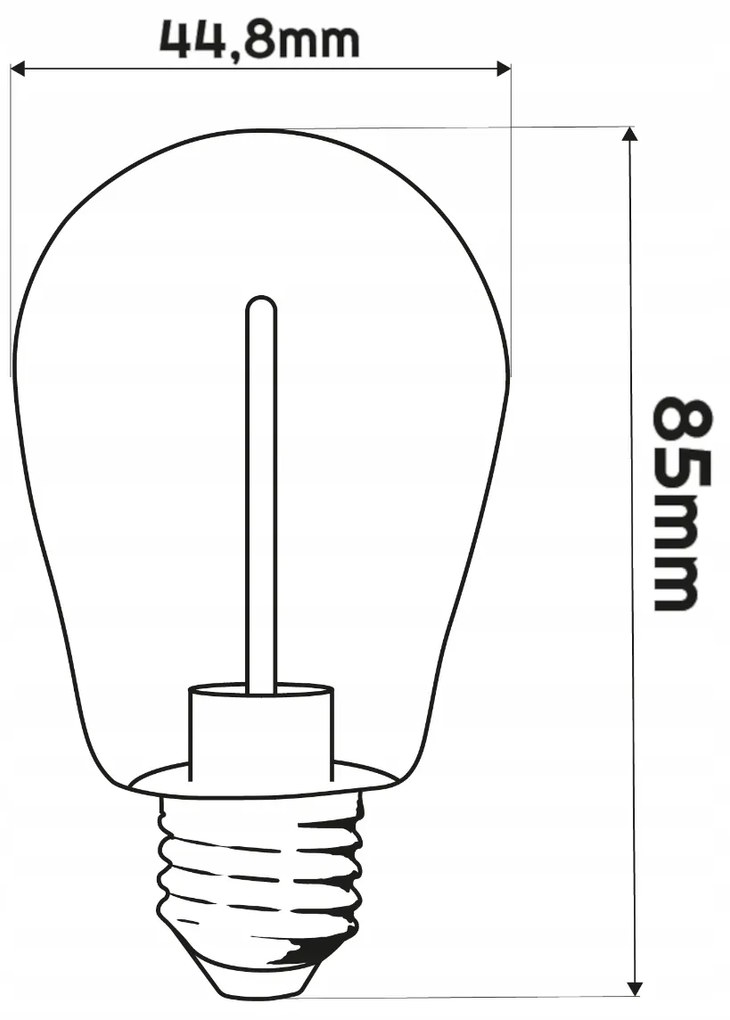 BERGE LED žiarovka E27 s plameňom a ohnivým efektom pre girlandy