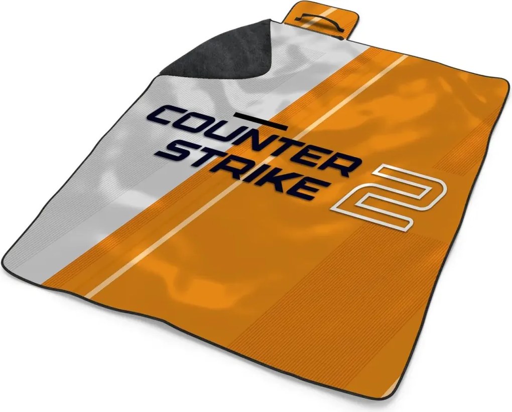 Sablio Plážová deka Counter Strike 2 Oranžová: 200x140 cm