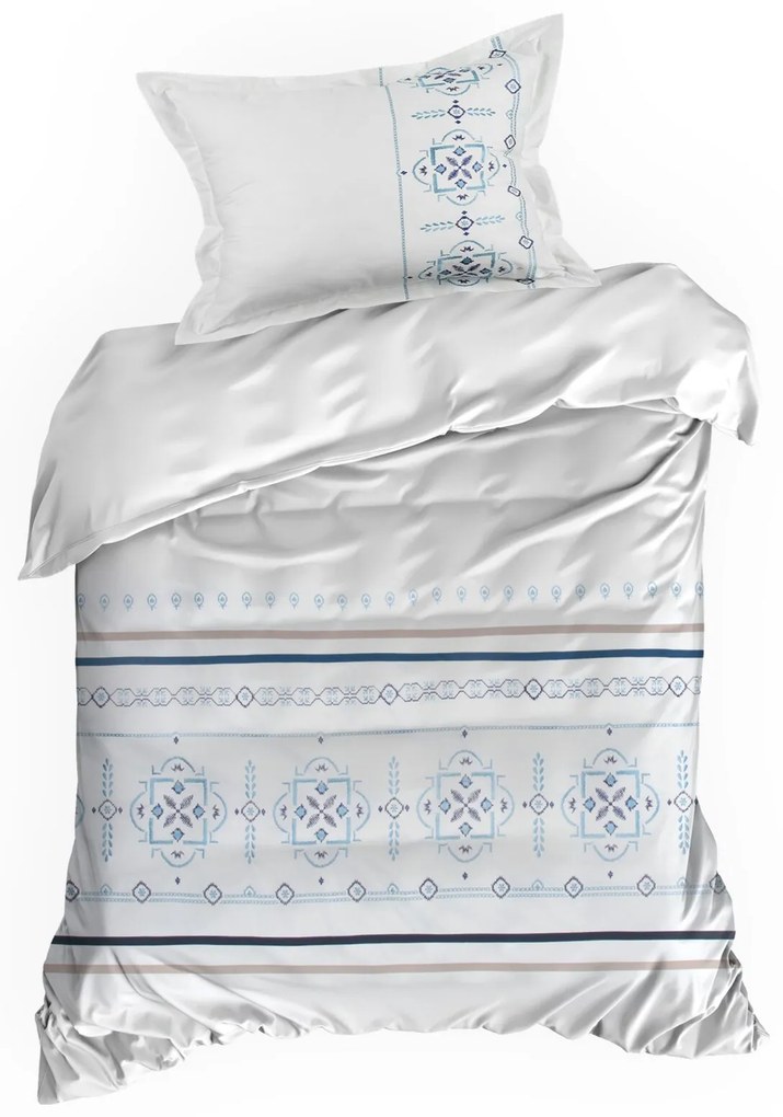 SATÉNOVÉ OBLIEČKY HAFT 200X220 CM, 2KS 70X80 CM VZOROVANÉ