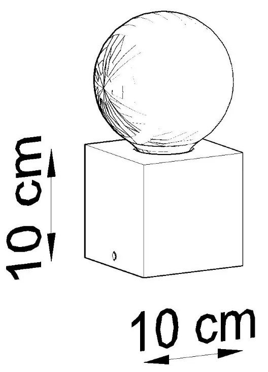 Stolná lampa Ariz, betónové telo svietidla