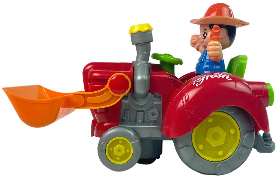 Lean Toys Interaktívny traktor s farmárom