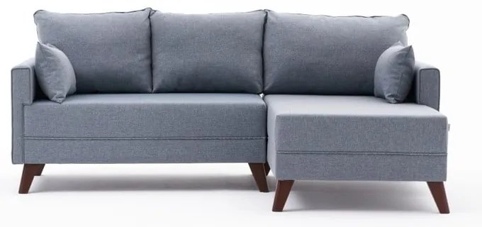 Svetlomodrá rohová pohovka (pravý roh) Bella – Balcab Home