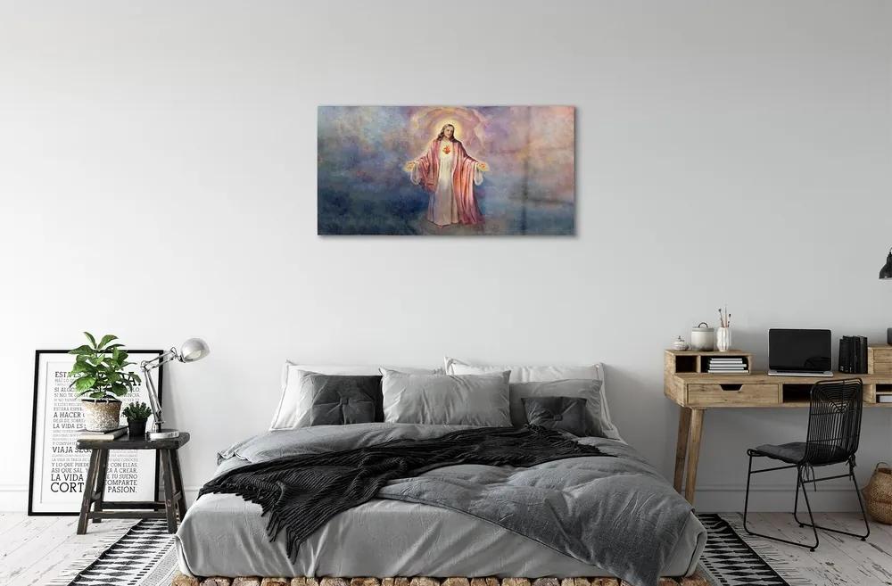 Sklenený obraz Ježiš 125x50 cm