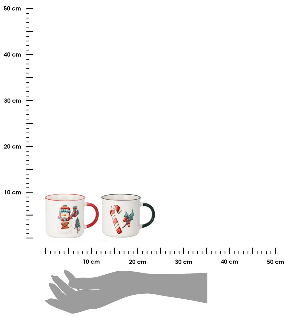 Porcelánový hrnček Christmas2 300 ml sada 2ks