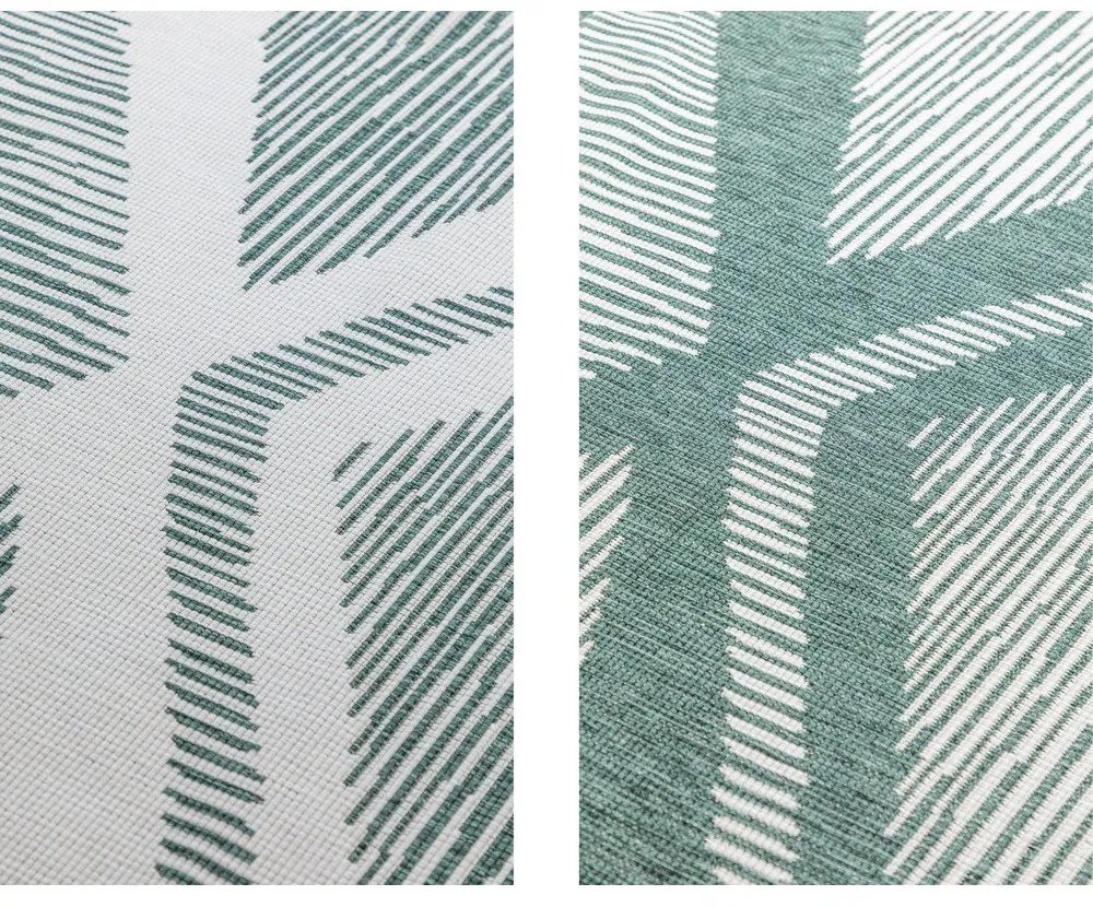 Krémovo-zelený vonkajší koberec 80x150 cm Gemini – Elle Decoration