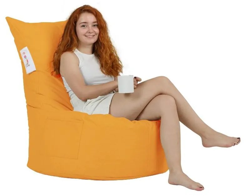 Sedací vak Beemin (oranžová). Akcia -17%. Vlastná spoľahlivá doprava až k Vám domov. 1101511