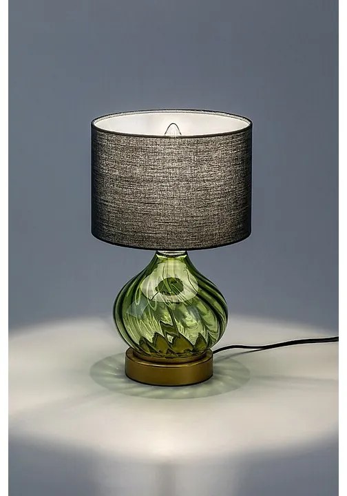 Rabalux 74033 dekoratívna stolná lampa Pirelo, E14, 1x max. 25W, fľaškovo zelená