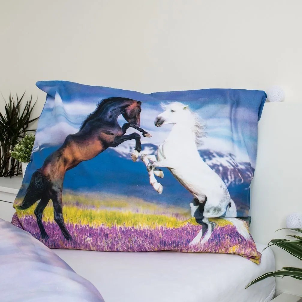 Jerry Fabrics Bavlnené obliečky 140x200 + 70x90 cm - Kôň "Meadow"