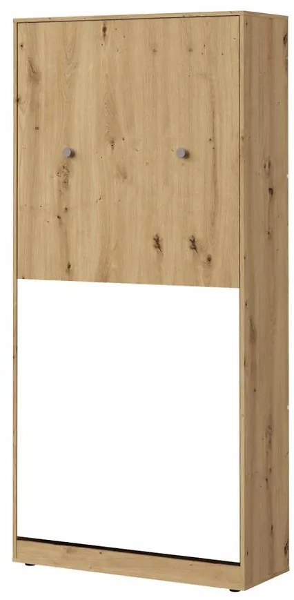 Sklápacia posteľ  vertikálne Nero 15  – Šedá Mat