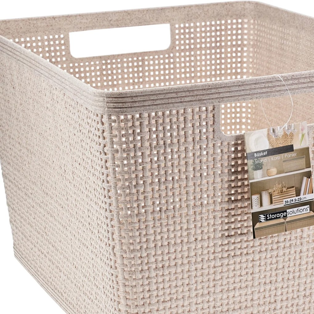 Úložný kôš Beige1, 35x22x29 cm