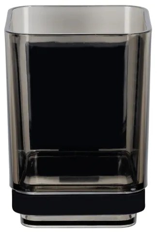 WENKO 71443800 - Pohárik VACUUM-LOC QUADRO ED 7,5x10 cm čierny