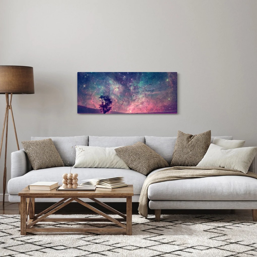 Obraz - Nadpozemská nočná obloha (120x50 cm)