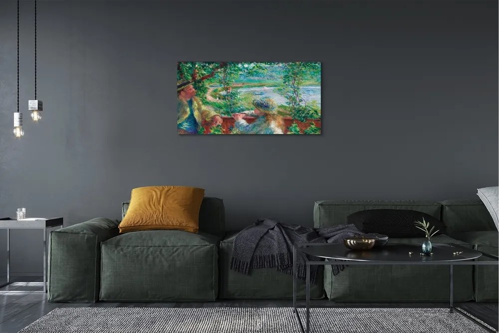 Obraz canvas Art stretnutie pri jazere 125x50 cm