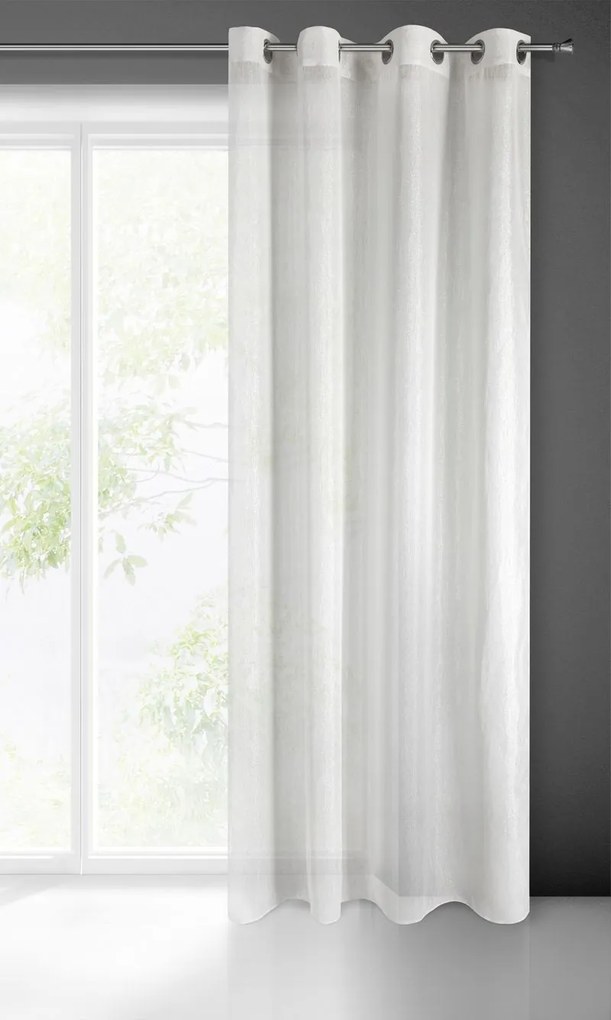 ZÁCLONA ELICIA 140X250 CM BIELA