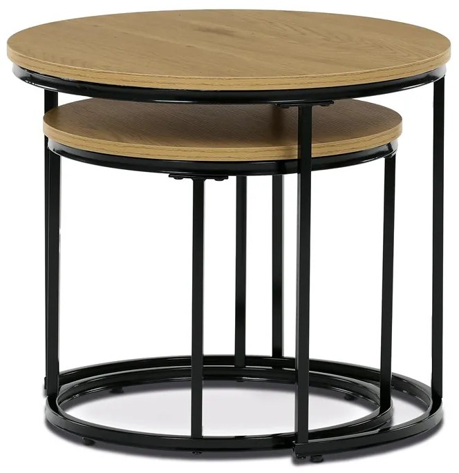 Autronic BONTEC Odkladací stolík 53x53x46cm, mdf, divoký dub, CT-G1145 OAK Farba: Hnedá