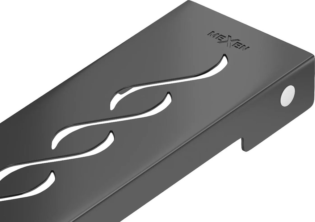 Sprchový žlab MAXMAX WAVE BLACK - černý