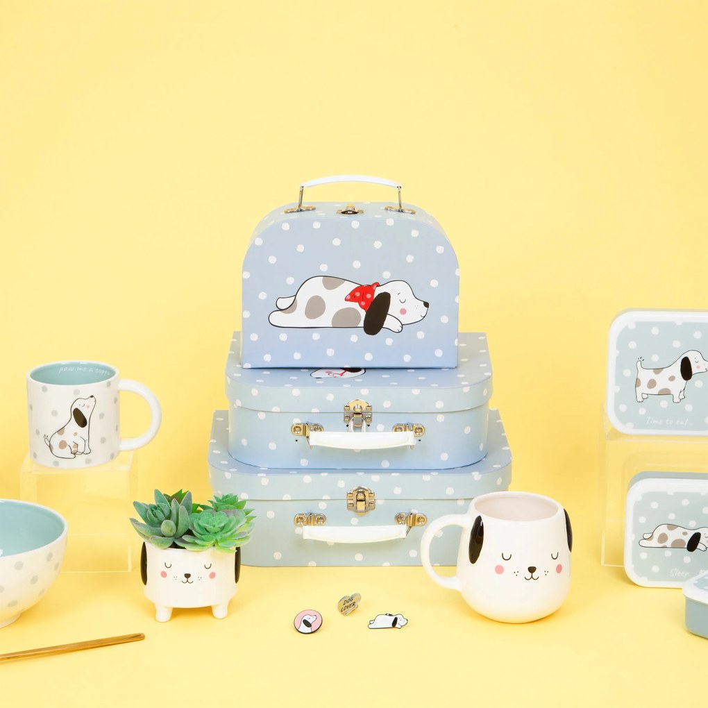 Kartónový kufrík so psíkom - malý