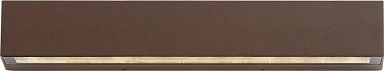 Priemyselné vonkajšie nástenné svietidlo hrdzavohnedé 38 cm vrátane LED IP65 - Hannah