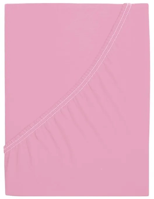 Jersey plachta z mako bavlny LUXORA 180x200 cm ružové