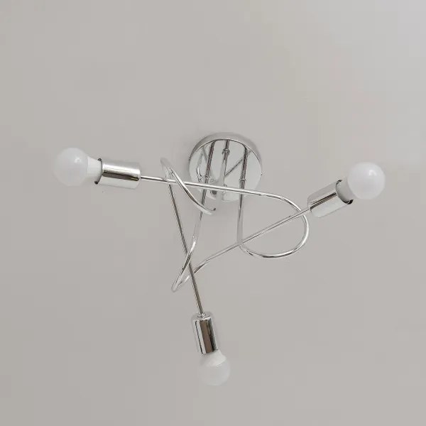 Prisadený luster OXFORD 3xE27/15W/230V lesklý chróm