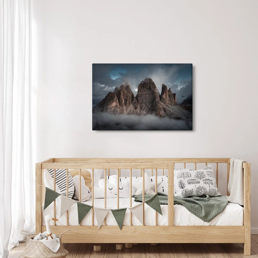 Obraz - Tri Zuby, Talianske Dolomity (90x60 cm)