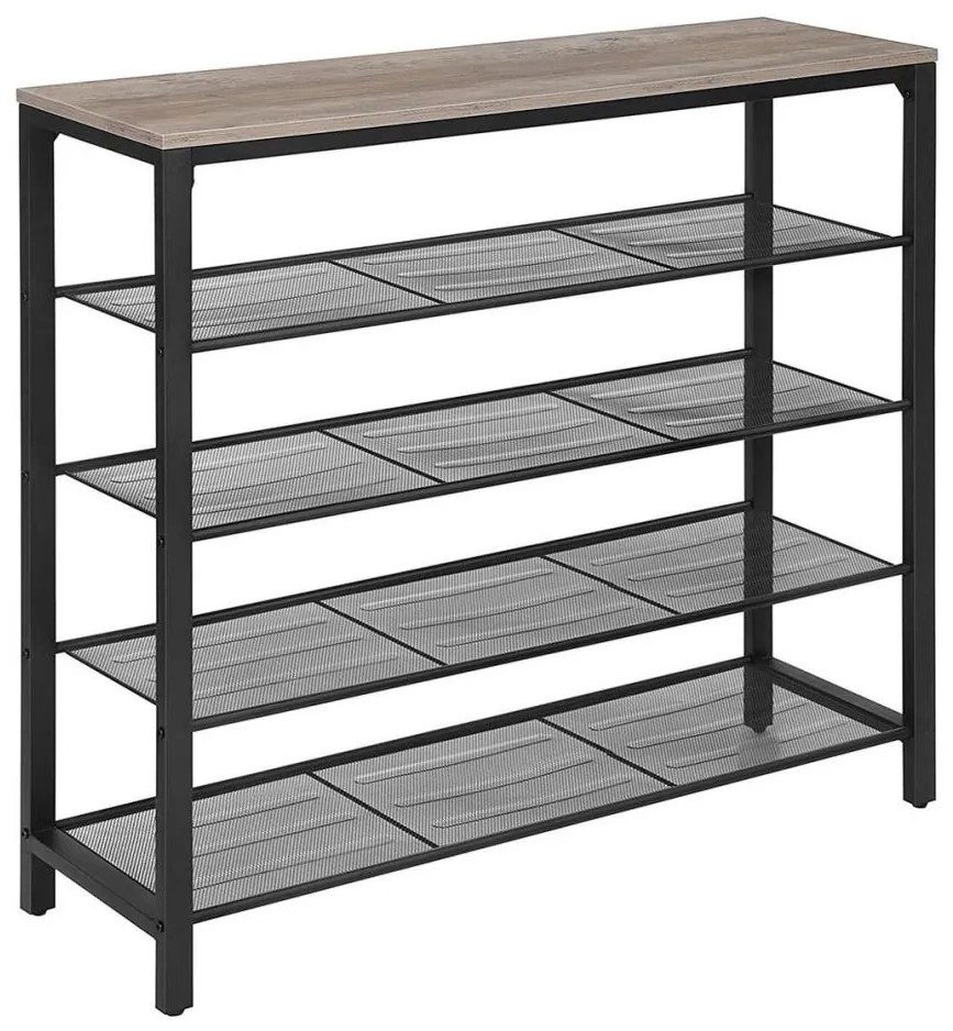 Botník DAVOR šedá/čierna