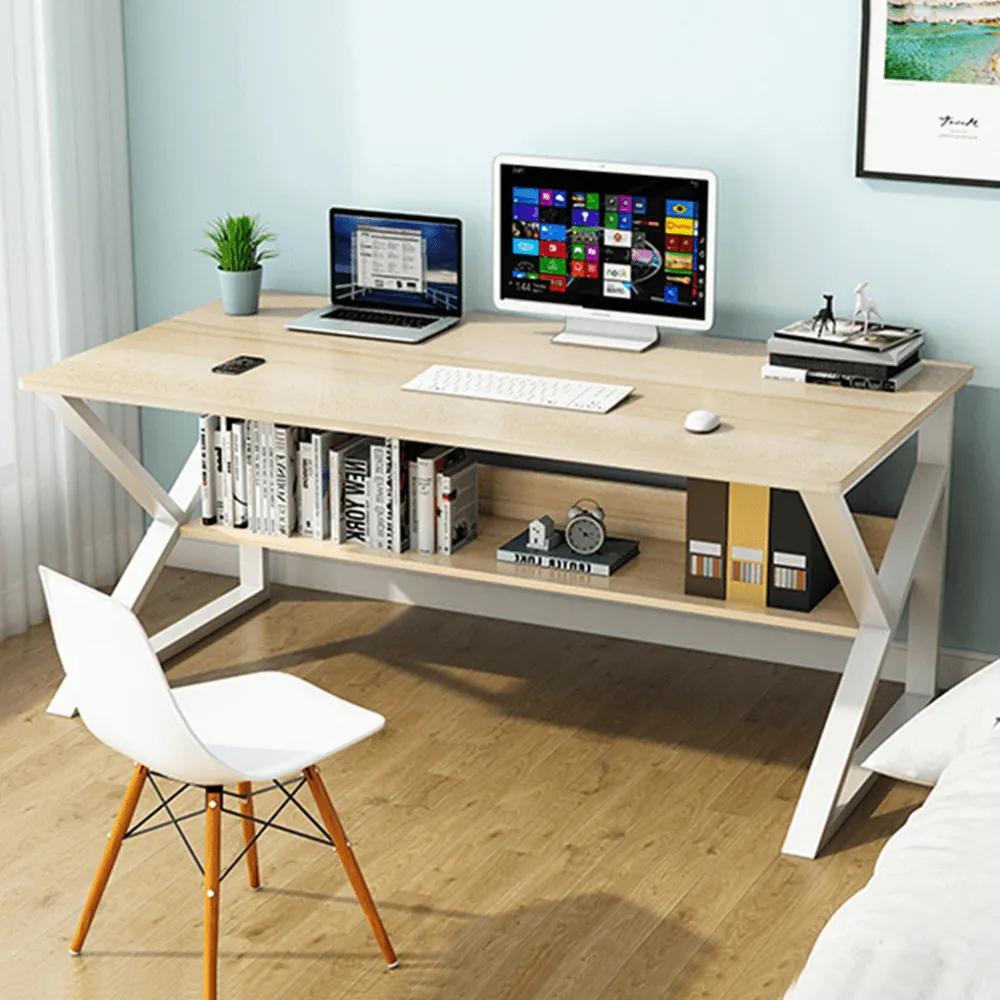 Písací stolík Torcor 80 (dub prírodný + biela). Vlastná spoľahlivá doprava až k Vám domov. 1020852