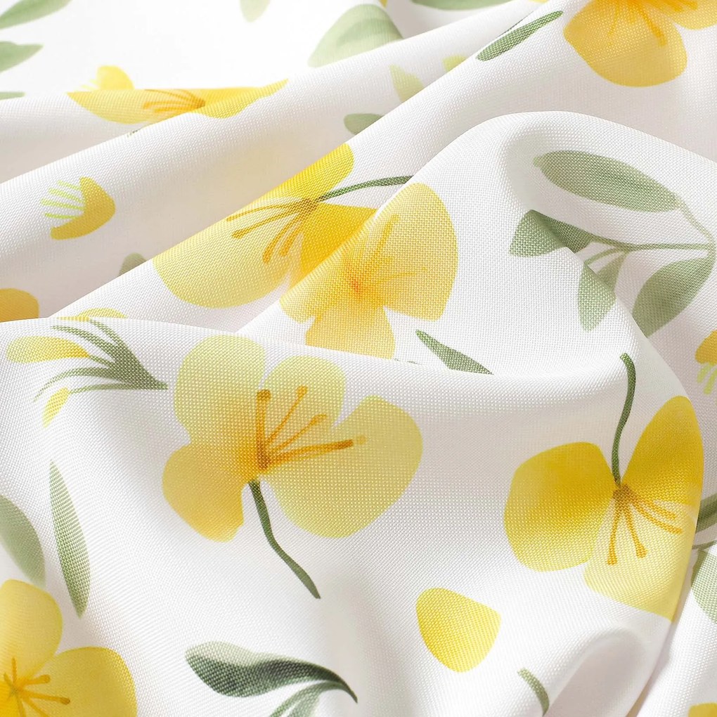 Goldea dekoračná obliečka na vankúš - kvety pupalky 45 x 45 cm