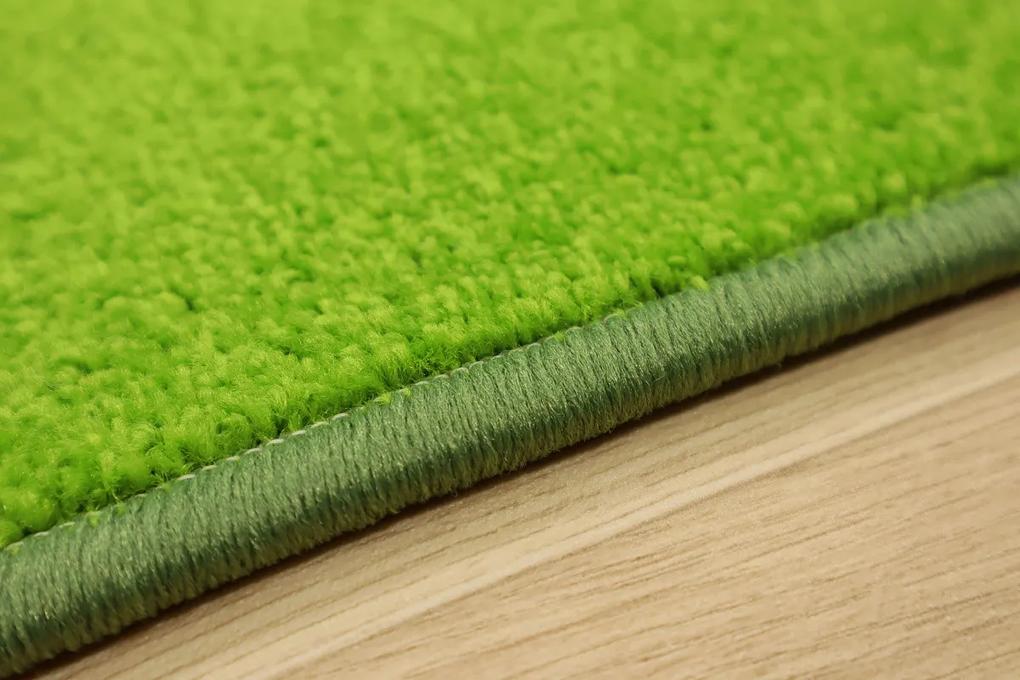 Vopi koberce Kusový koberec Eton zelený 41 - 200x400 cm