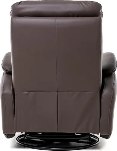 Kožené hojdacie kreslo s elektrickým polohovaním ELEGANT 1, krémová