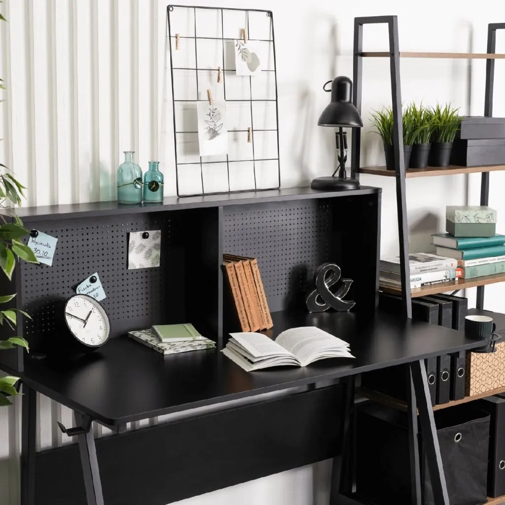 PROXIMA.store - Industriálny písaci stôl ICE FARBA: hnedá