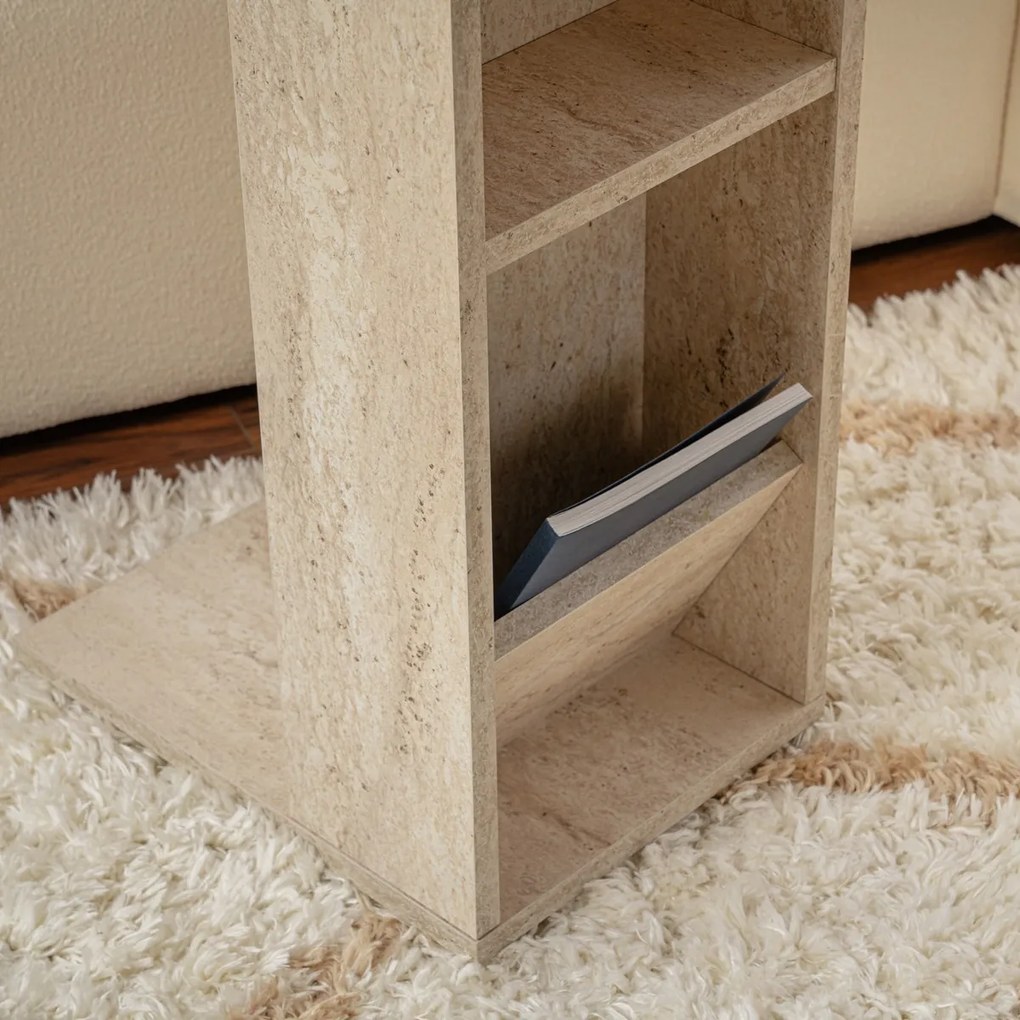 Odkladací stolík Filinta Travertine