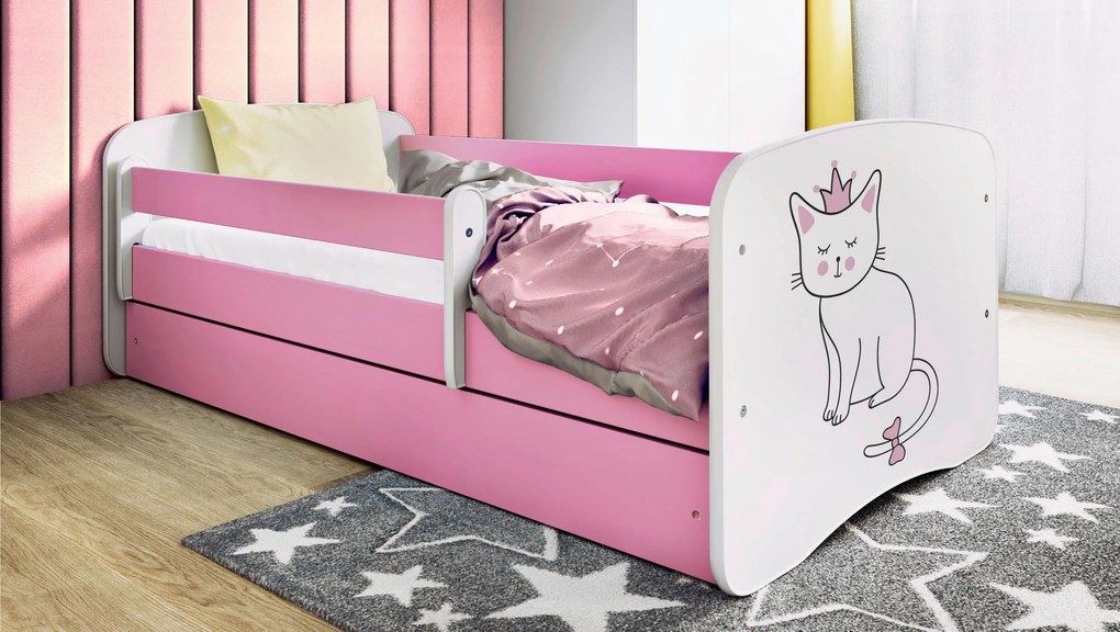 XXXLutz POSTEĽ PRE DETI A MLÁDEŽ 80/160 cm, biela, pink MID.YOU - Detské izby - 00214200022Z