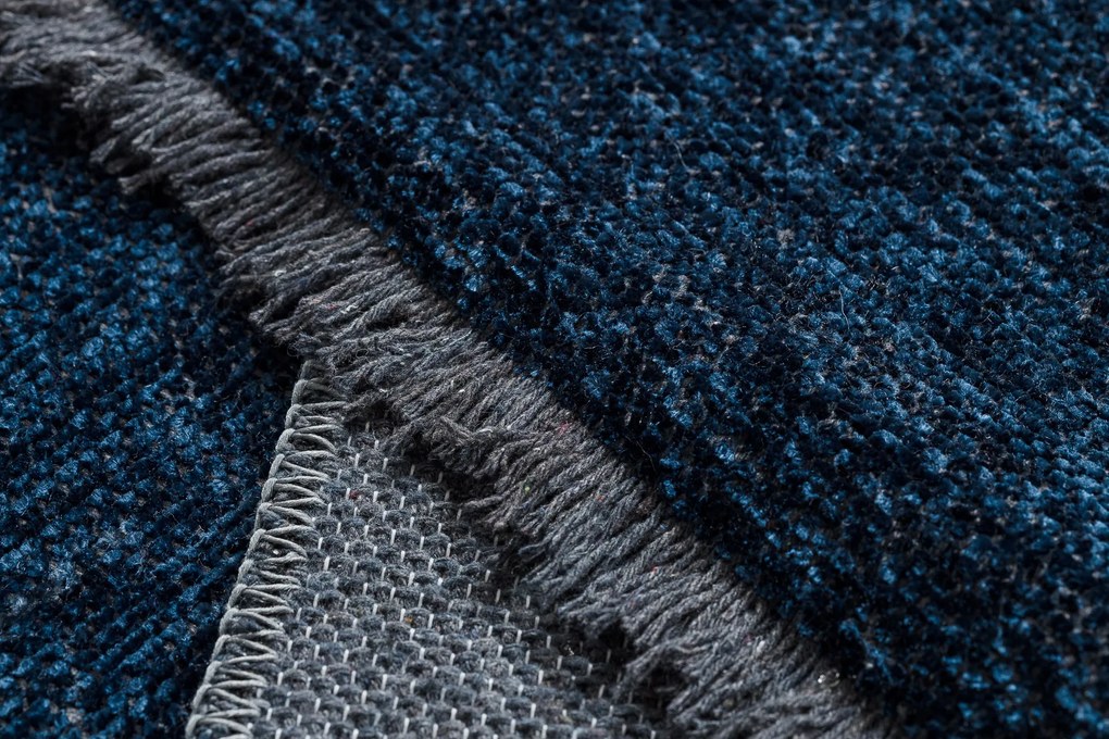 Koberec FLORENCE 24021 Jednfarebný, glamour, plocho tkaný, modrý