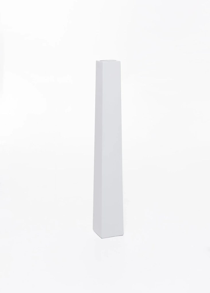 Váza OBELISK, sklolaminát, výška 80 cm, biely