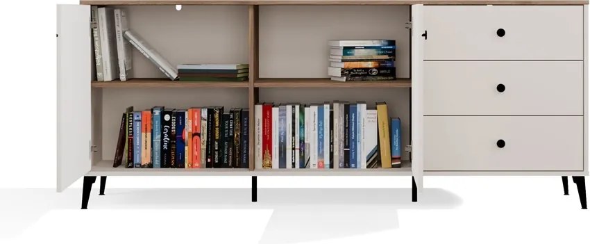 Komoda Point 183 cm dub Castello/kašmírová