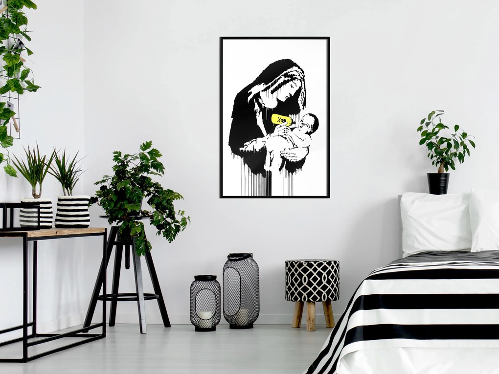 Artgeist Plagát - Nursing Mother [Poster] Veľkosť: 40x60, Verzia: Zlatý rám s passe-partout