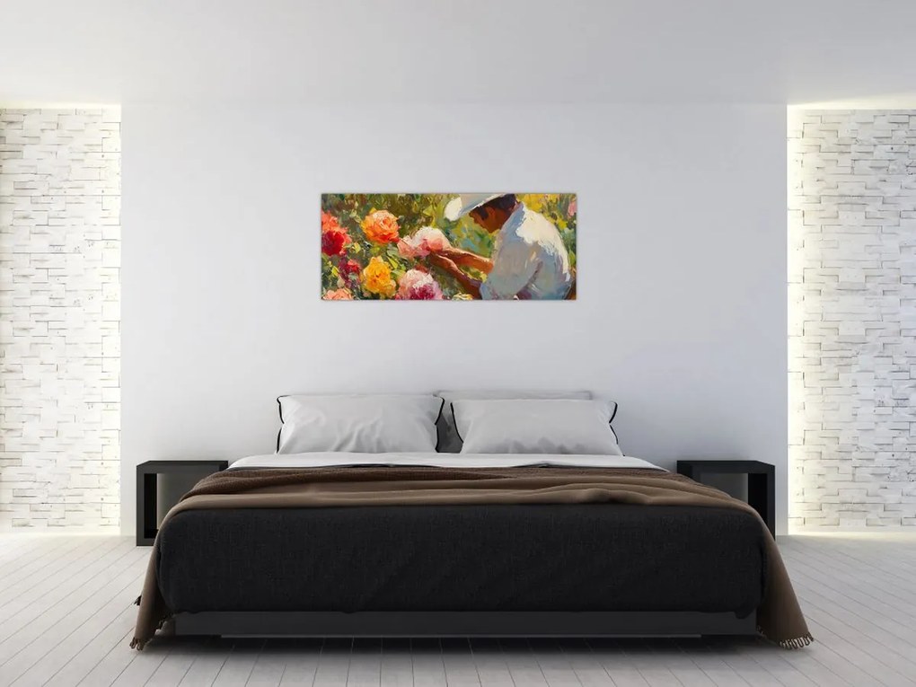 Obraz - Záhradník (120x50 cm)