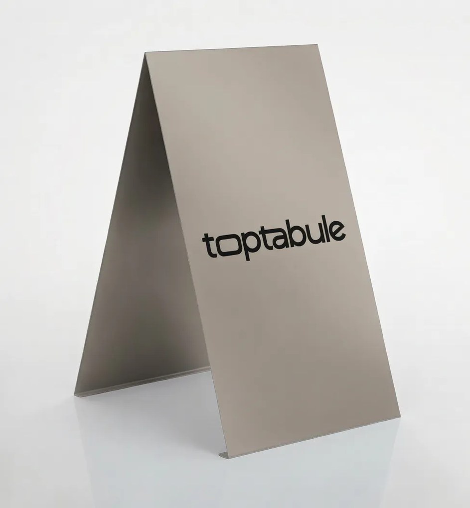 Toptabule.sk  Reklamný stojan Áčko - dizajnový kovový pútač MONO