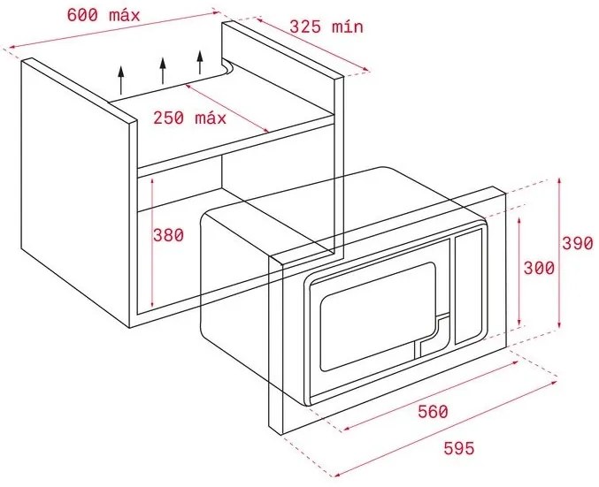 Vstavaná mikrovlnná rúra Teka ML 8200 BIS W