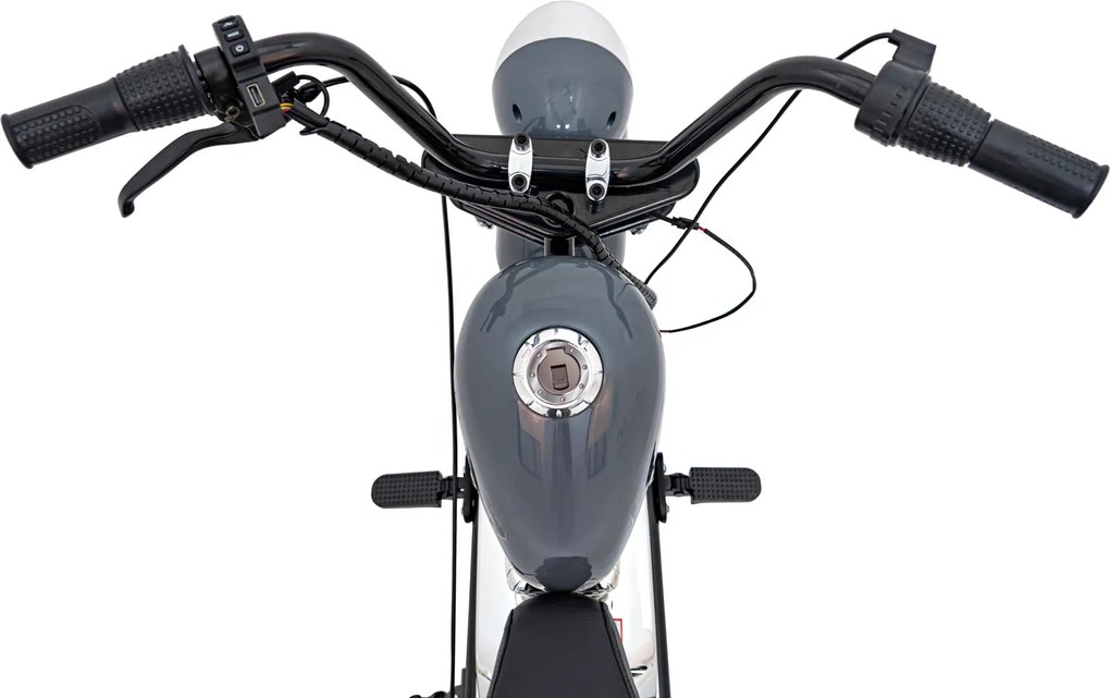 Ramiz Motocykel Chopper Warrior Sivá
