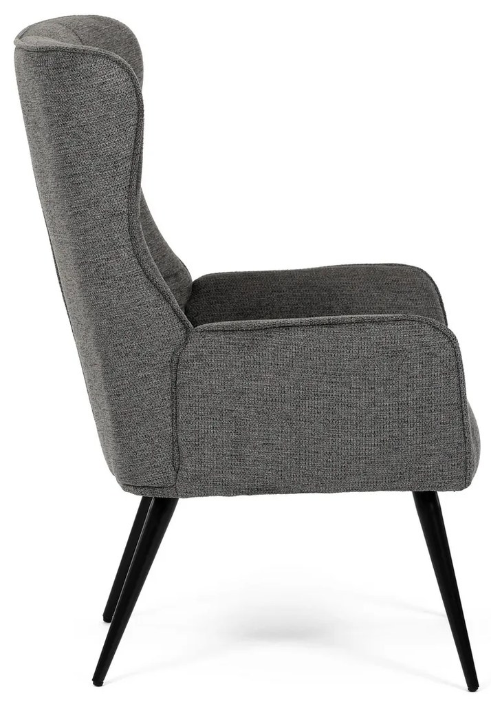 Relaxačné kreslo 315 GREY2, tmavošedé