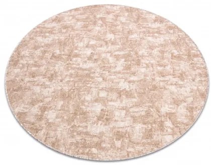 Koberec kruh SOLID béž 30 BETON