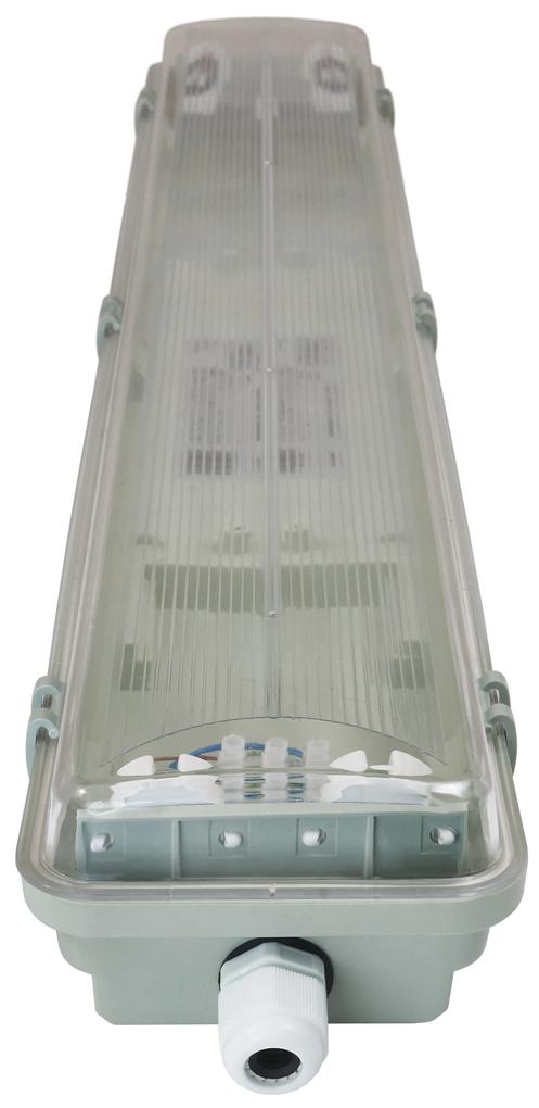 BERGE Svietidlo + 2x LED trubica - T8 - 60cm - 18W - studená biela - SADA
