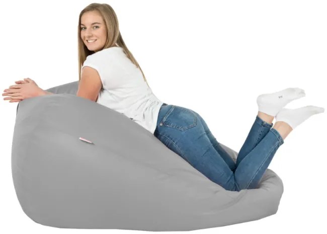 Sedací vak SAKO svetlosivý ekokoža