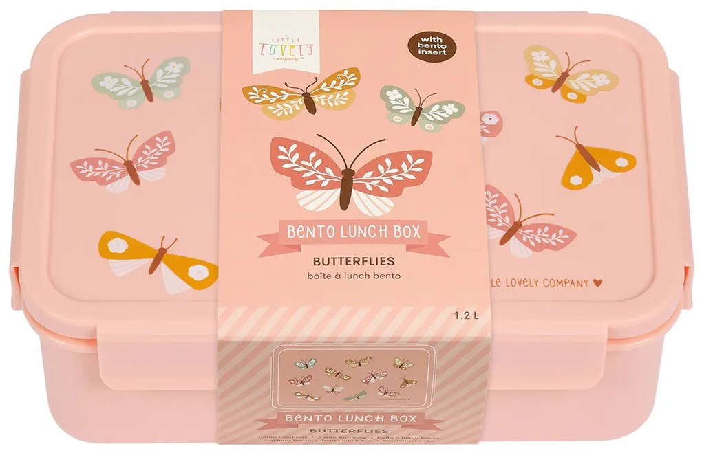 A Little Lovely Company - škatuľka na desiatu - motýliky