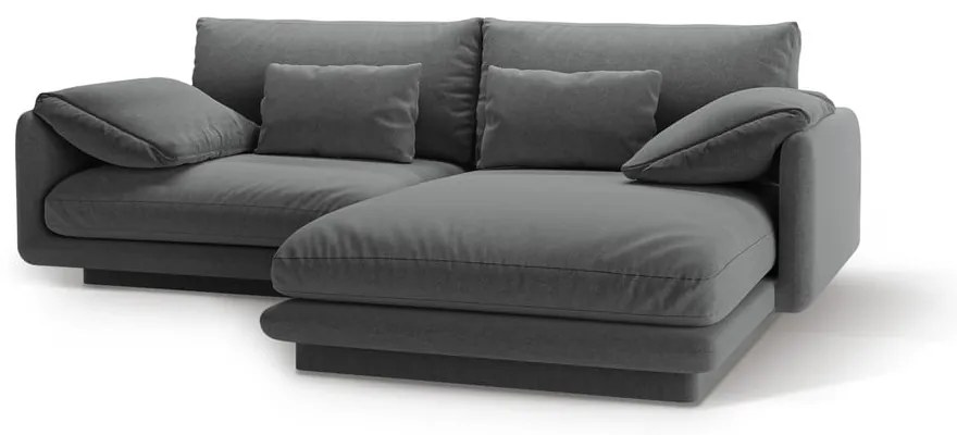 Tmavosivá rohová pohovka (pravý roh) Torino – Micadoni Home