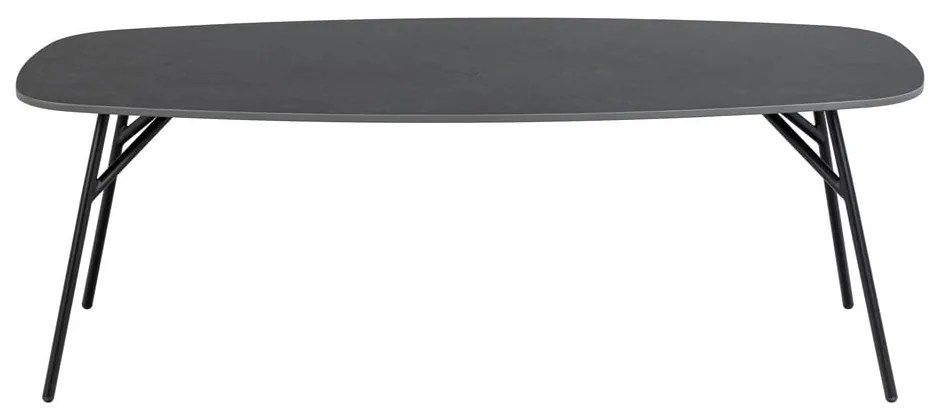Čierny konferenčný stolík s keramickou doskou 60x120 cm Caracas - Actona