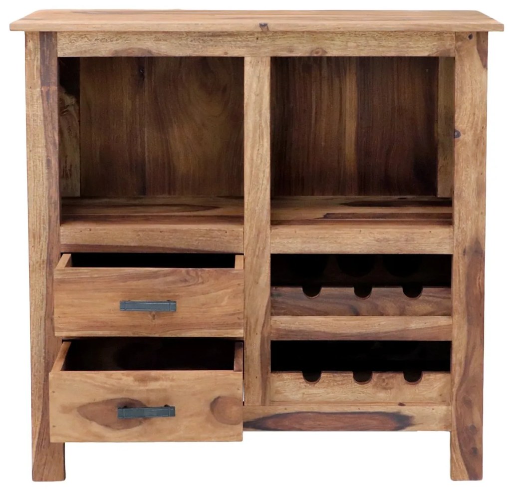 furniture-nabytek.cz - Vinotéka dřevěná 90x90x35 z masivu palisandr