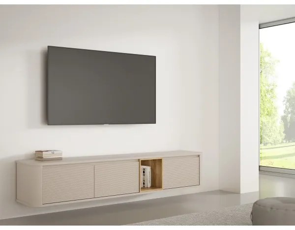 Televízny stolík INAR béžová/hnedá